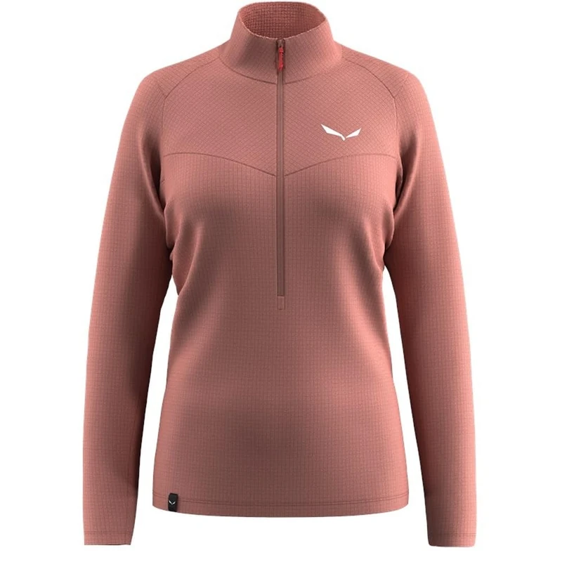 Salewa Puez Cammino Polarlite Half Zip Jacket Women, Desert Pink, S