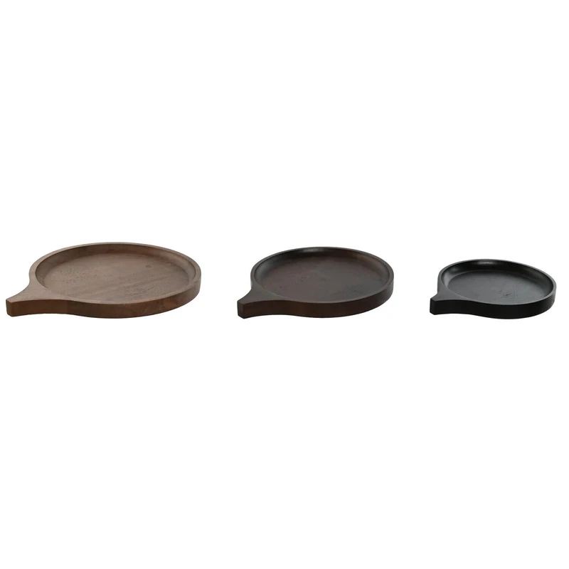 Mesa Set 3 Mango Center 37 x 31 x 2.7 25 x 20 18 x 1 Black - Image 1