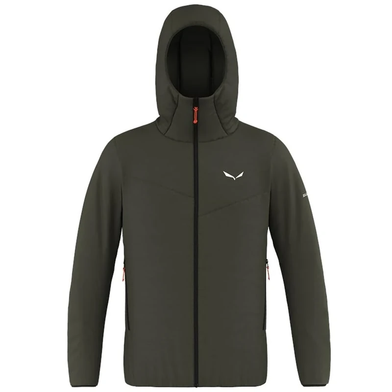 Salewa Puez Catinaccio 2 Tirol Wool Responsive Hooded Jacket M, dark olive, 2XL