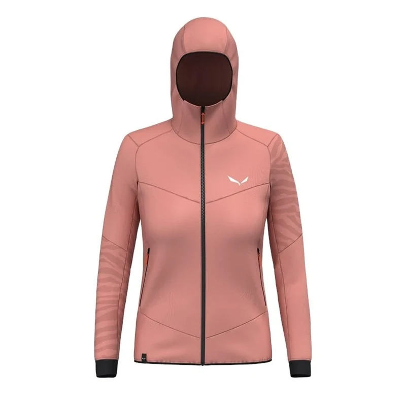 Salewa Sella Crevasse Hooded Jacket W, desert pink, L