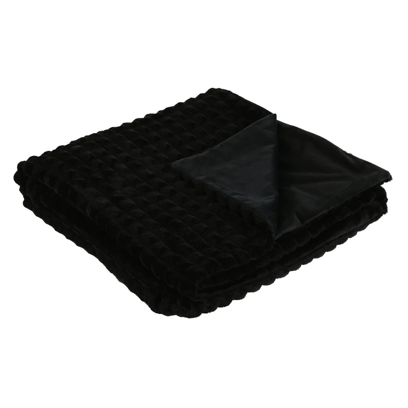 AlexandreHouse Manta Sofia Polyester 130 x 170 x 0 500 gsm Black - Image 1