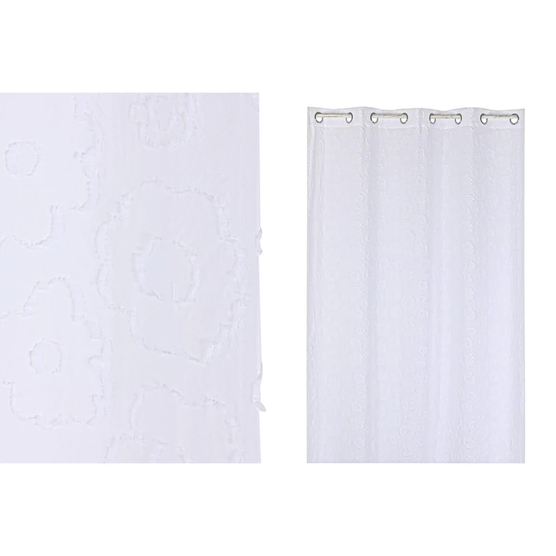 AlexandreHouse Cortina Polyester 140 x 260 x 260 cm Bordado White - Image 1
