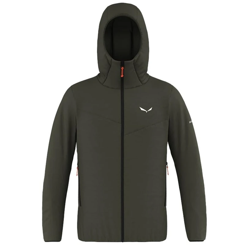 Salewa Puez Catinaccio 2 Tirol Wool Responsive Hooded Jacket M, dark olive, M