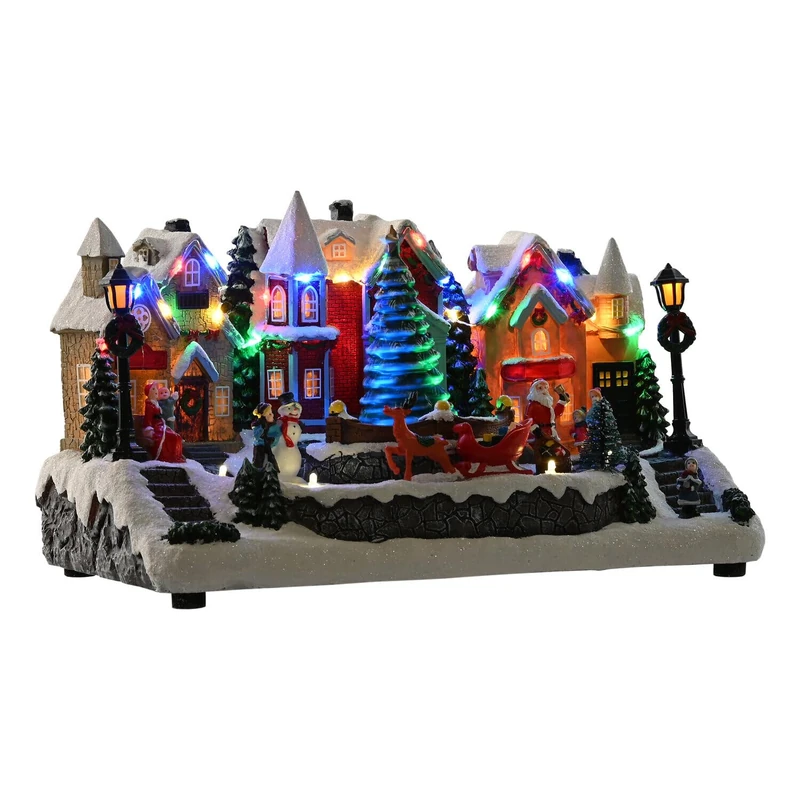 Ciudad LED Resin 32 x 18.5 x 19 Music Movement