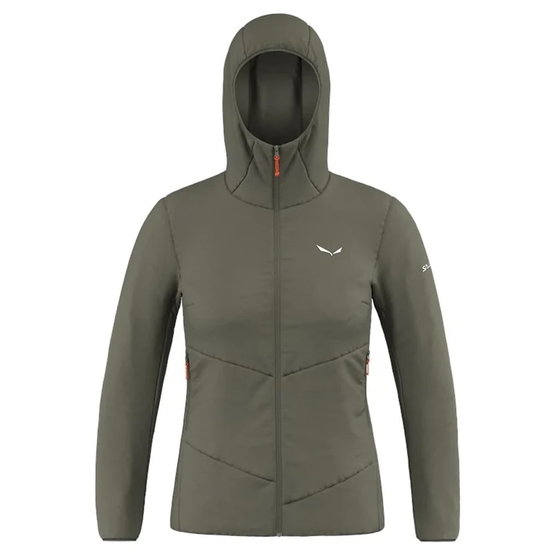 Salewa Puez Catinaccio 2 Tirol Wool Responsive Hooded Jacket W, faded green, M