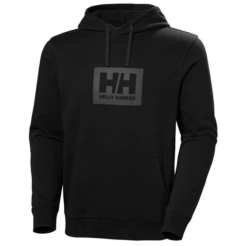 Helly Hansen Men's HH Box Hoodie, Black 2.0, L