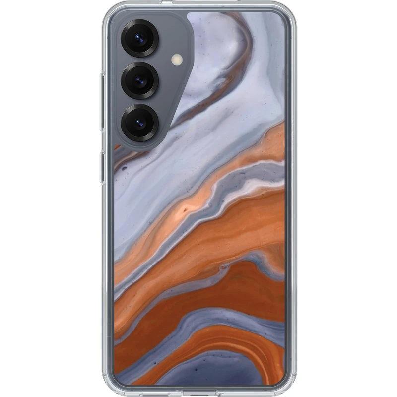 OtterBox Samsung Galaxy S25 Symmetry Series Clear Magnet Case - High Desert Marble (Blue)