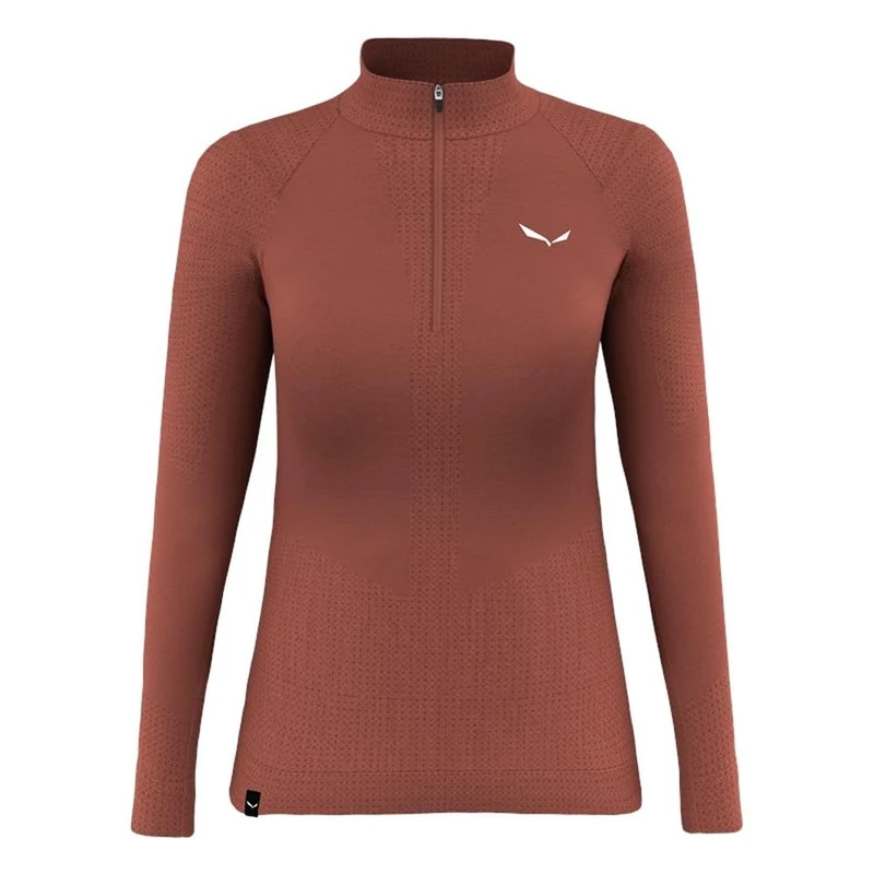 Salewa Zebru Responsive Half Zip Women's Tee - Image 1