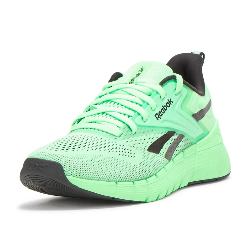 Reebok Men's Nano Gym Sneaker, Black/Green Glow, 7 UK
