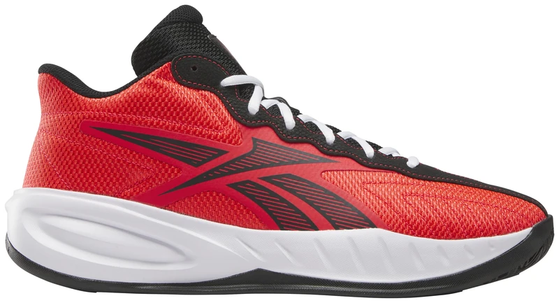 Reebok Unisex-Adult Press Sneaker, Energy Red/Black/White, 10 Women/8.5 Men