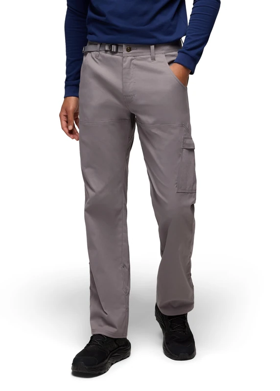 prAna Mens Stretch Zion Pant, Pewter, 32W / 30L