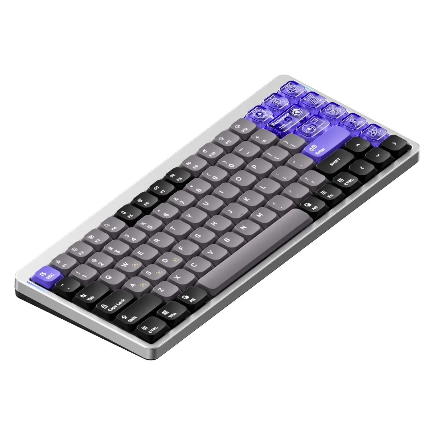 nuphy Air75 HE Rapid Trigger Gaming Keyboard,Hall Effect,84 Keys 75% Layout Adjustable Actuation Esports Wired Magnetic Switches,RGB HotSwap Low Profile Keyboard