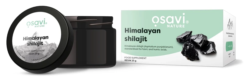 Osavi Himalayan Shilajit – 25 g Resin | 100% Natural Shilajit from The Karakoram & Zanskar Mountains | Rich in Fulvic & Humic Acids for Vitality & Wellness | Eco-Friendly Packaging