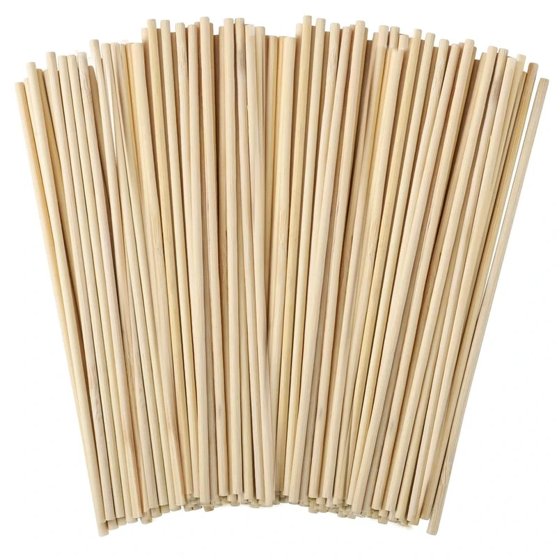 Wooden Sticks for Crafting, 100 Pcs Wooden Dowel Rods Round Wood Dowling Rods Hardwood Sticks for Crafts DIY 300mm x 3mm