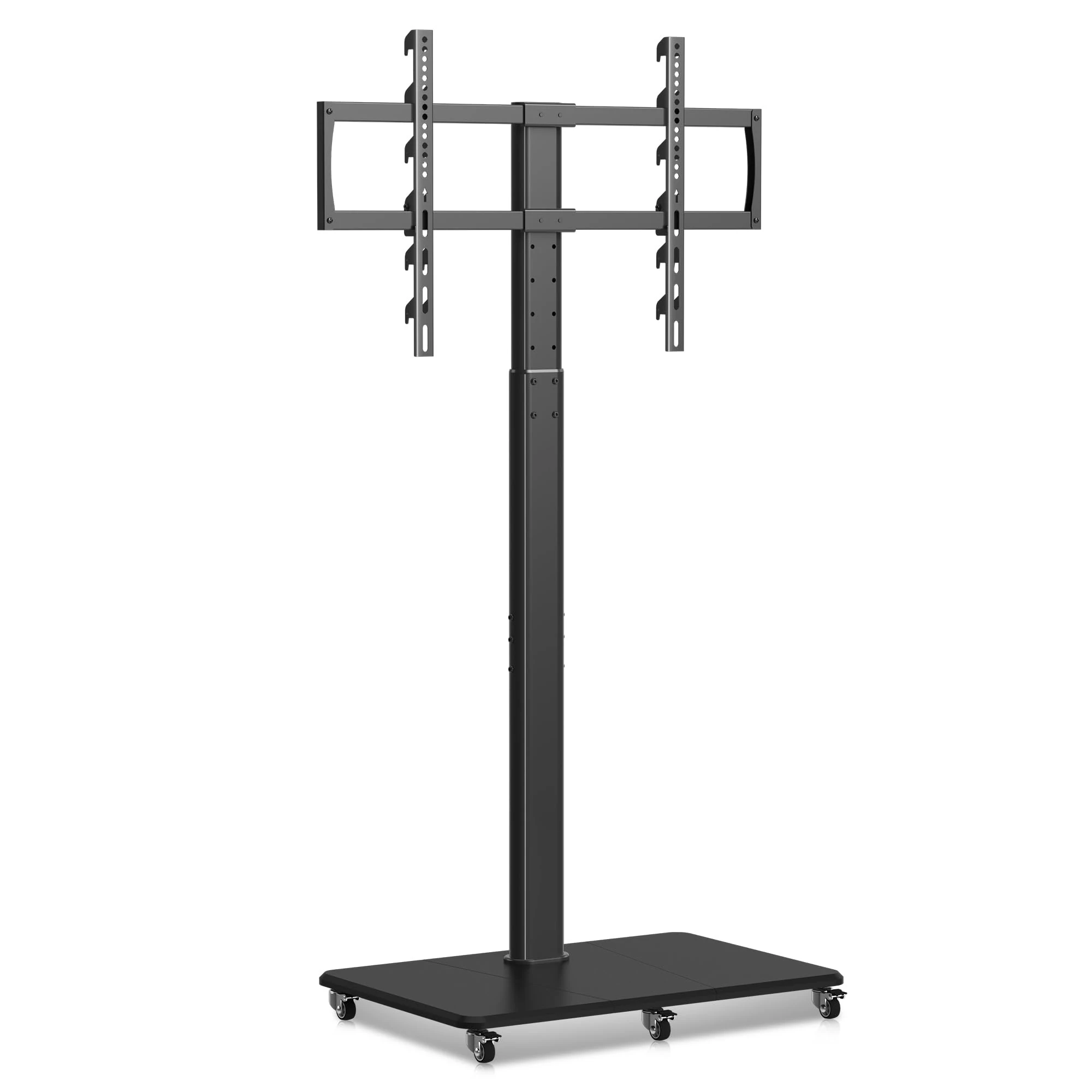 XINLEI Universal TV Stand on Wheels for Max 70” TVs up to 40kg, Swivel & Height Adjustable Table Top TV Stand, Max VESA 600x400mm TS005H