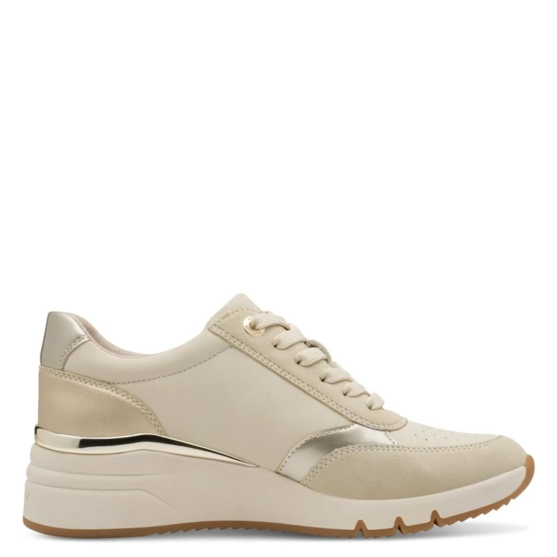 s.Oliver Women's Damen Sneaker Low 5-23608-42, Beige Comb, 7.5 UK