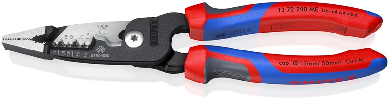 KNIPEX WireStripper Metric Version 200 mm, 13 72 200 ME SB