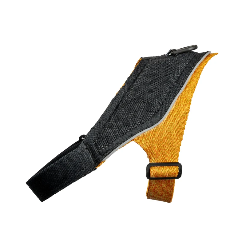 JK9 KnitFit Knitted Dog Harness, Size: L, Yellow-Black