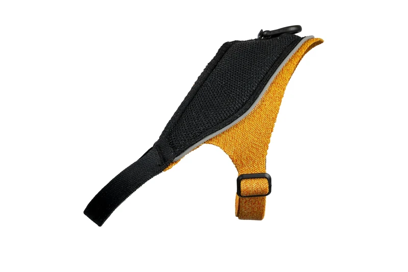 JK9 KnitFit Knitted Dog Harness, Size: M, Yellow-Black