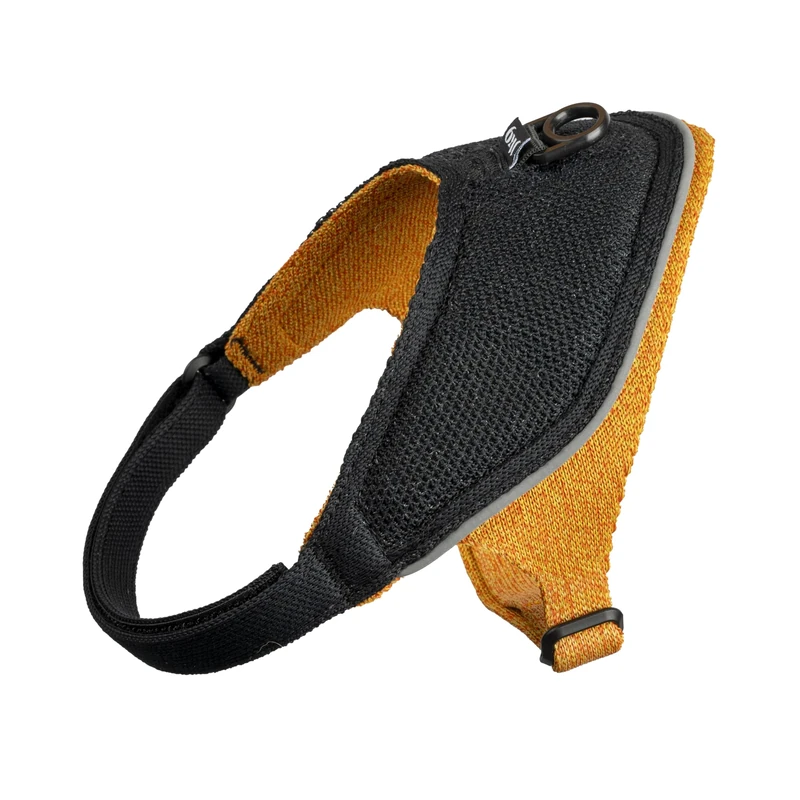 JK9 KnitFit Knitted Dog Harness, Size: S, Yellow-Black