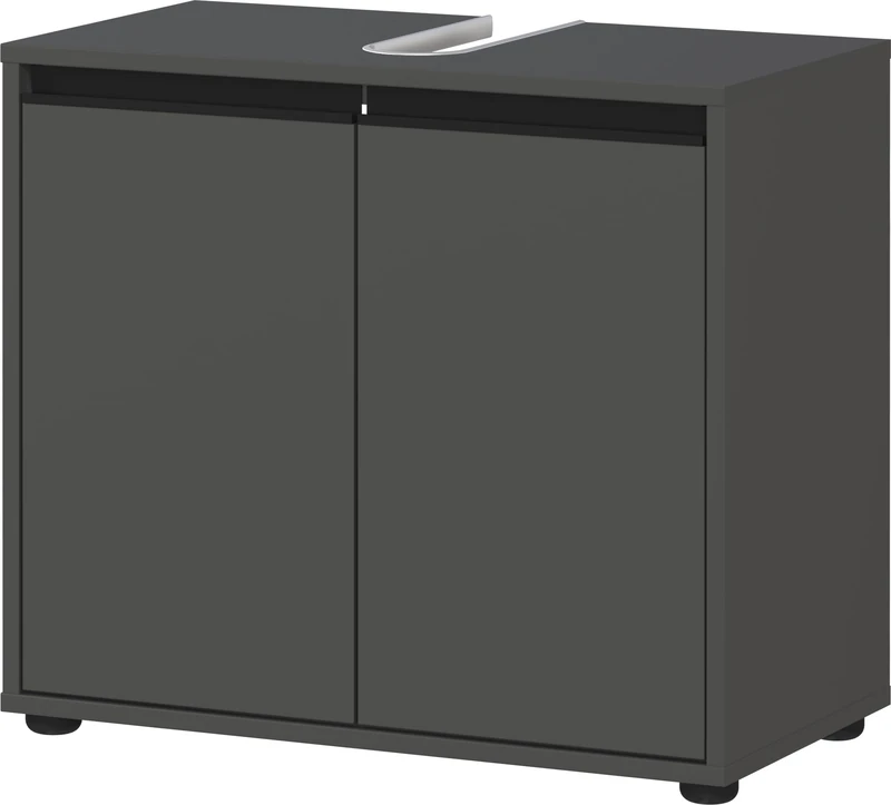 Germania WB 2200-547 GW-Lemont Floor Cabinet in Graphite with Siphon Cut-Out 63 x 55 x 34 cm (W x H x D)