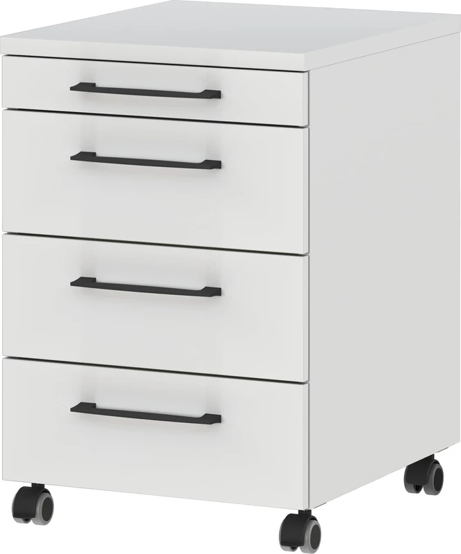 Germania Rolling container 4251-69 GW-Profi, in Light grey, with utensil compartment, 42 x 61 x 49 cm (WxHxD)
