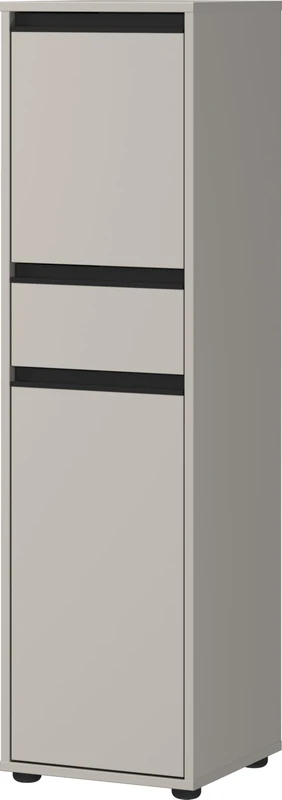 Germania GW-Lemont 2201-186 Cabinet in Stone Grey with Door and Drawer Damping 33 x 121 x 34 cm (W x H x D)