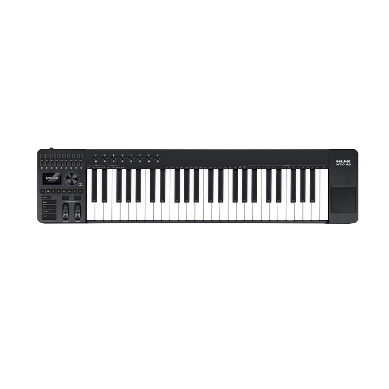 NU-X | NTK-49 MIDI Control Keyboard a 49 Key, 4 Octave Desktop-Friendly Multi-Functional MIDI Controller | Cubase LE included, Semi-Weighted Keys, Pitch & Modulation Wheels
