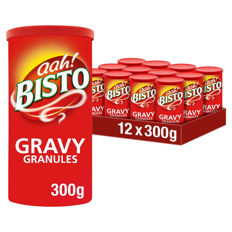 Bisto Beef Gravy Granules 300g - Pack of 12 Drums