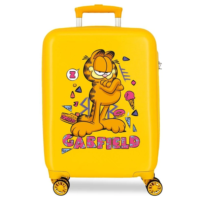 Nickelodeon Joumma Garfield Cabin Suitcase, Hand Luggage, Rigid 2 kg, Side Combination Lock, ABS 2 kg, 34 L, 38 x 55 x 20 cm, Yellow, Lemon Tree, One Size, Cabin Suitcase