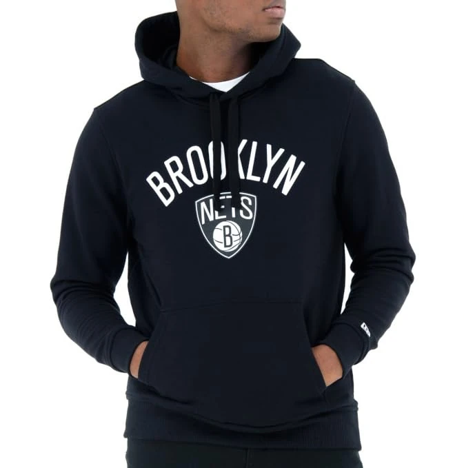 New Era - NBA Brooklyn Nets Logo Hoodie Black/White