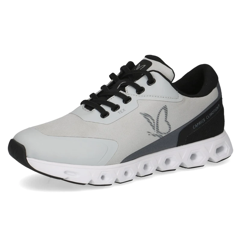 CAPRICE Women Sneakers Flat Sporty Vegan, Gray (Grey Comb), 4 UK - Image 1
