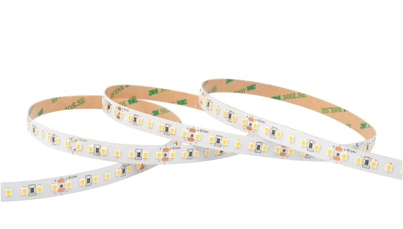 SILVER ELECTRONICS - LED Strip 1040lm 8W/m 4000K 5m 24V IP20 Width 8mm Cut 5cm 30,000h