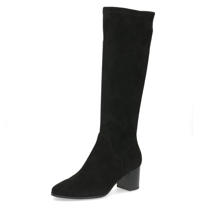 CAPRICE Women's 9-25503-45 Knee-High Boots, Black Stretch, 41 EU, Black stretch., 8.5 UK