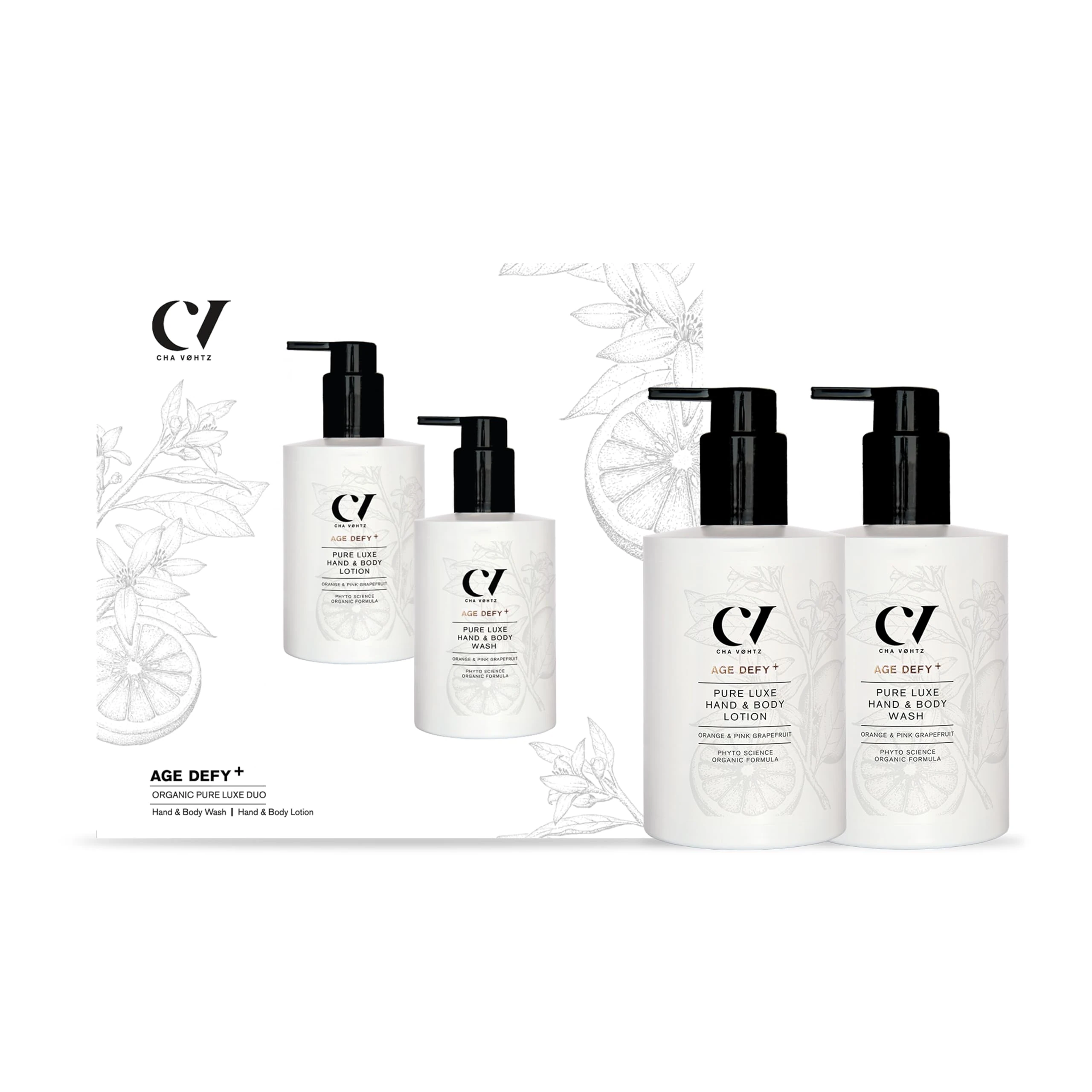 Green People Age Defy+ Organic Pure Luxe Hand & Body Duo Gift Set | Natural & Organic Hand/Body Wash & Lotion Set for Women | Luxury Pampering Gift Set | Kind to Sensitive Skin | Cruelty Free & Vegan