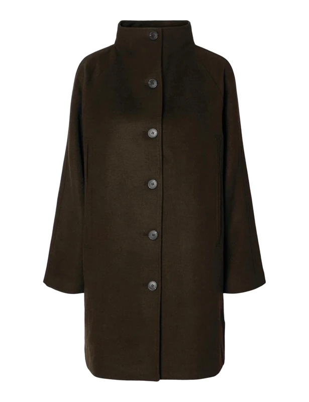 SELECTED FEMME Women's Slfvinni Lano Coat Noos, Delicioso, 14