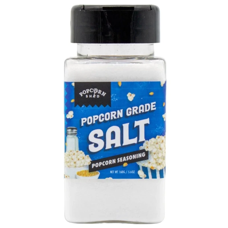 Popcorn Shed Cinema Grade Salt Seasoning - Extra Fine & Premium Quality Salt, Easy & Low Calorie Snack, Perfect for Movie Nights, Parties & Gifting