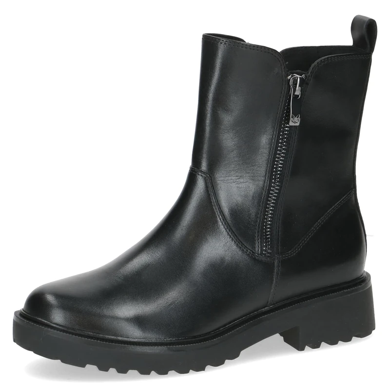 CAPRICE Women's leather ankle boots with thermal insole, Black (Black Nappa), 4 UK - Image 1