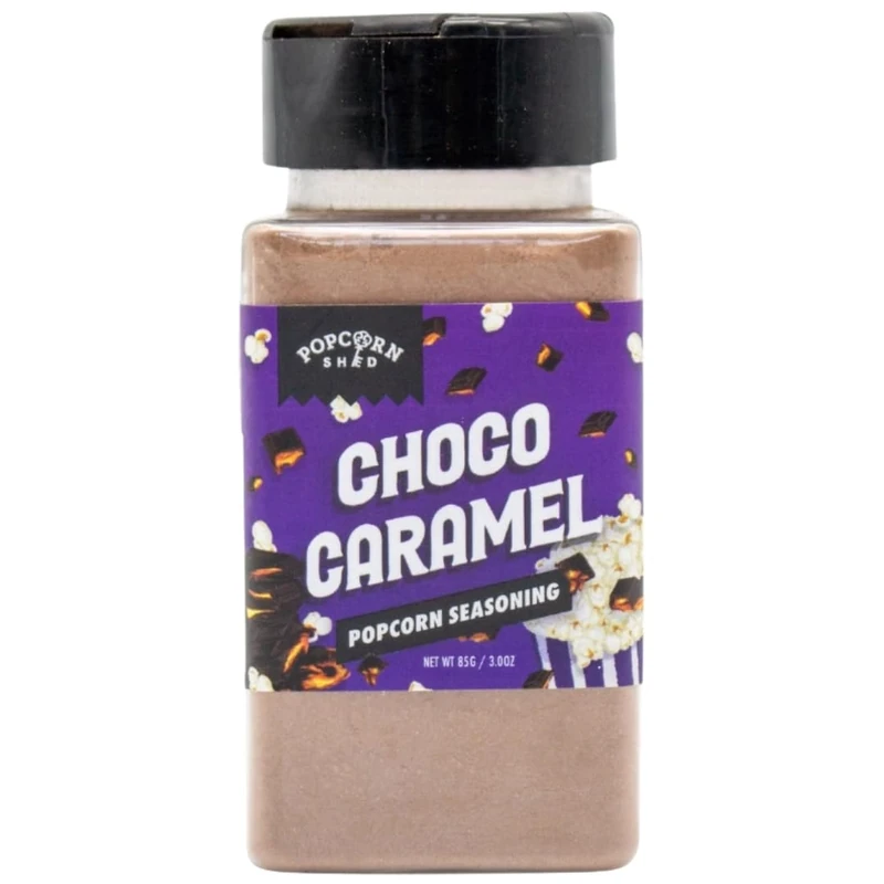 Chocolate Caramel Popcorn Seasoning, DIY Popcorn Seasoning, Movie Night, Make Your Own Popcorn at Home, Low Calorie Snack, Fun for Kids, 85g