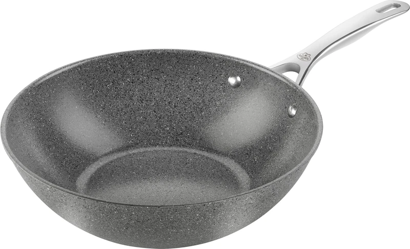 BALLARINI 1030891 Wok, Aluminium, Grey