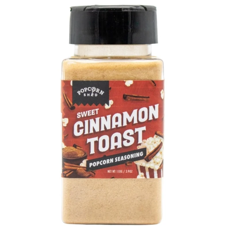 Popcorn Shed Cinnamon Toast Popcorn Seasoning - Warm, Sweet & Spicy Popcorn Flavouring, Easy & Low Calorie Snack, Perfect for Movie Nights, Parties & Gifting