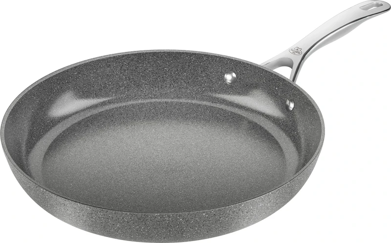 BALLARINI Salina Frying pan, 32 cm, Aluminium, Round, with Ceramic Coating, Grey