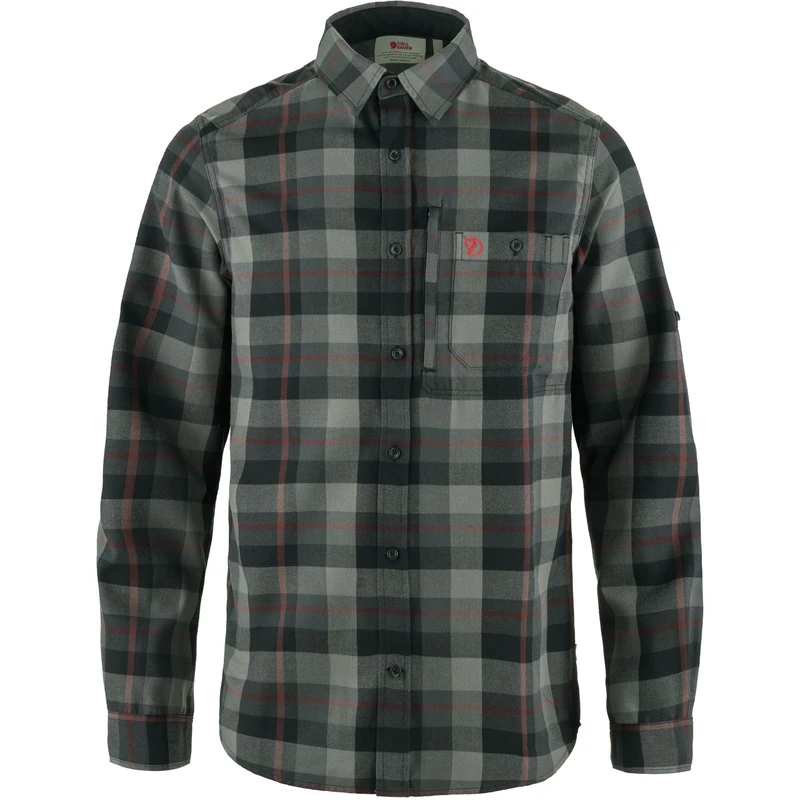 FJALLRAVEN Men's Fjällglim Shirt M T, Black/Grey, L