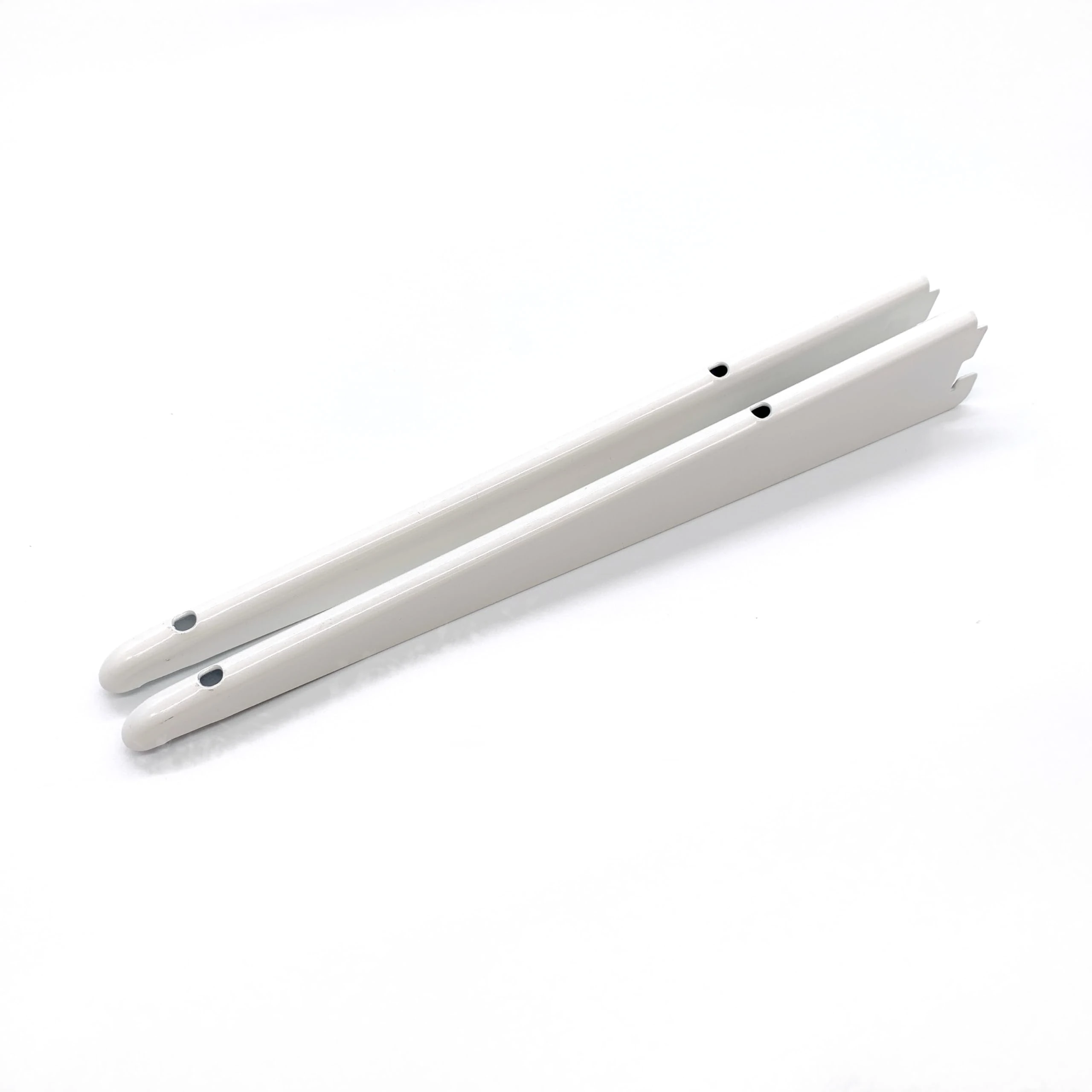 Twin Slot Shelving Brackets White - Heavy Duty Steel Bracket | Pack of 2-320mm / 32cm