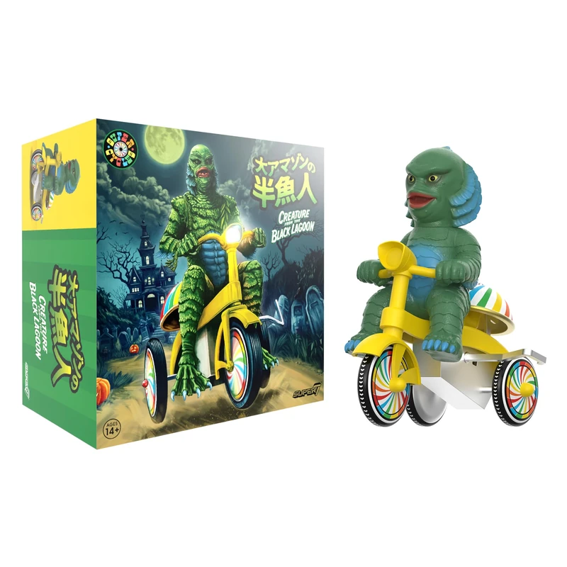 SUPER7 Creature from The Black Lagoon - 5" Wind-Up Trike - Image 1