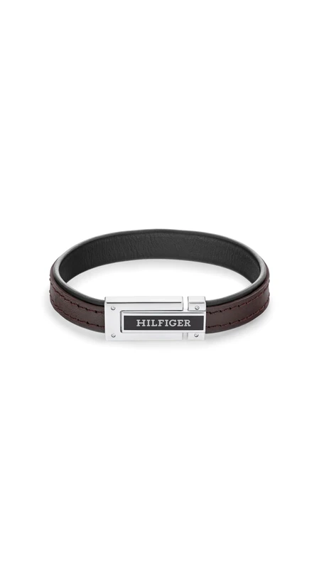 Tommy Hilfiger Jewelry Men's Leather Bracelet Black and Brown - 2790559