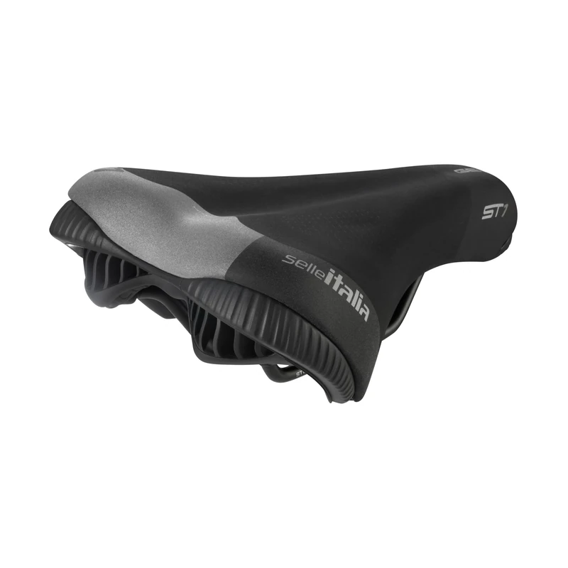 SELLE_ITALIA Unisex Adult Selle ST 1 FeC Alloy Noir-L1, Black, One Size