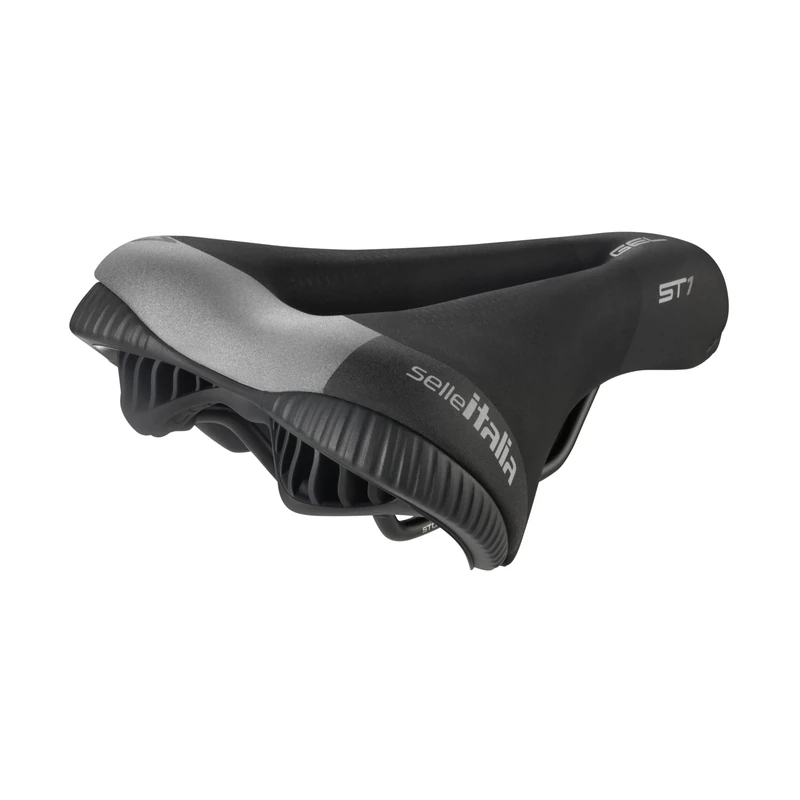 SELLE_ITALIA Unisex Adult Selle ST 1 Superflow FeC Alloy Noir-L3, Black, One Size