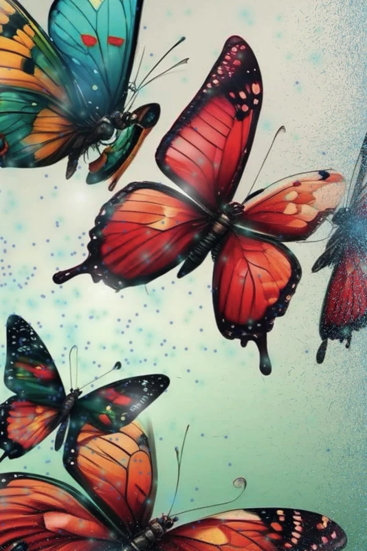 AI Creations: Festive Butterflies Visual Journal