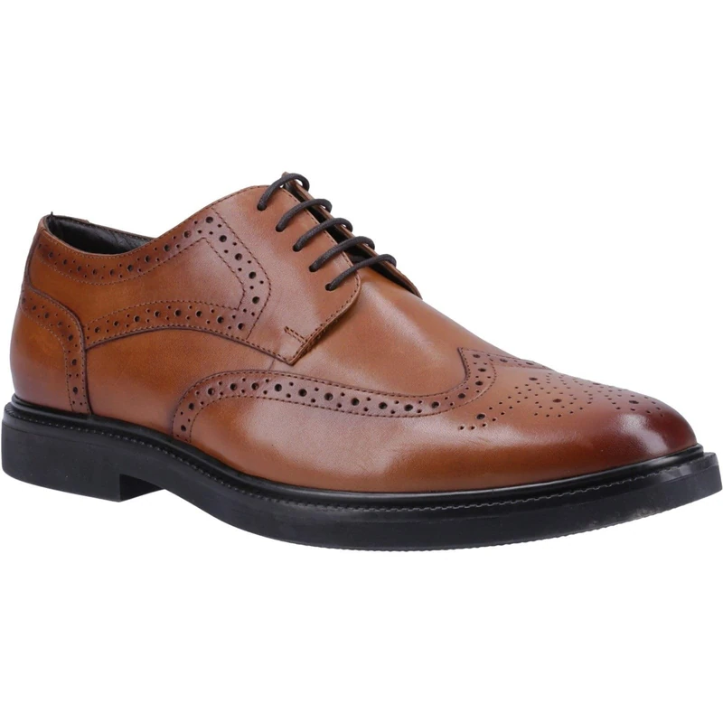 Hush Puppies Male Kingston Brogue, Tan, 11